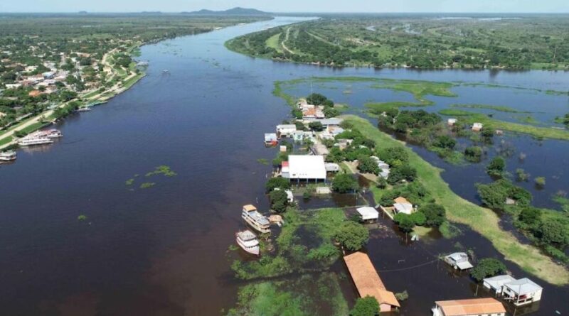 Cheia do Rio Paraguai põe em teste obra da rota bioceânica
