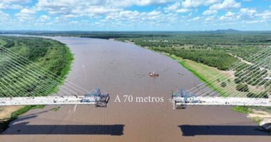 Contagem regressiva: ponte da Rota Bioceânica está a apenas 70 metros de unir Brasil e Paraguai