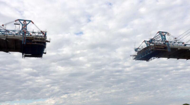 Ponte da Rota Bioceânica se aproxima da ligação final do mês de maio