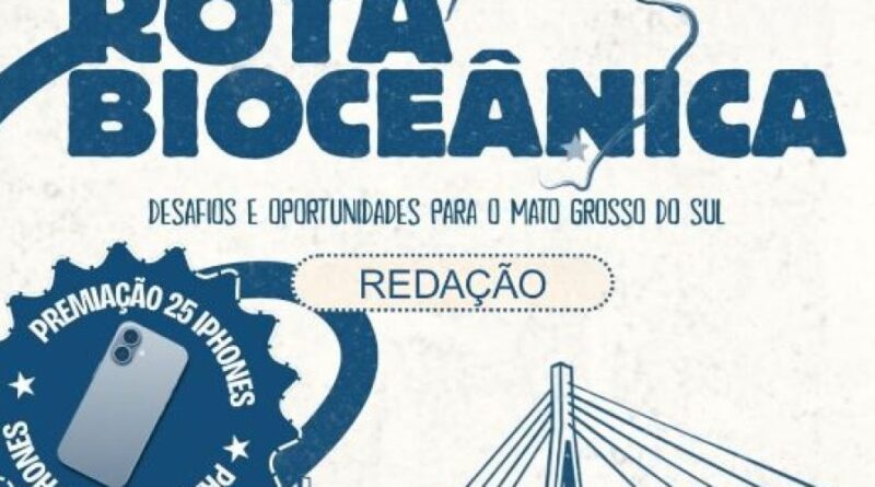 Concurso de Redação da Rota Bioceânica premia 25 estudantes de Mato Grosso do Sul nesta segunda-feira na UFMS