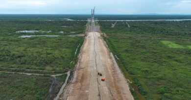 Obras de acesso à Ponte Bioceânica em Carmelo Peralta estão avançando em várias frentes
