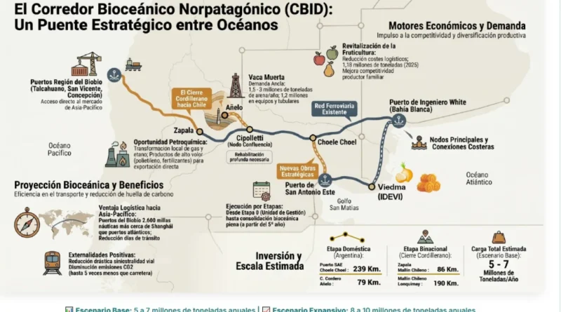 Corredor Bioceânico Patagônia Norte: O ambicioso projeto de 1,8 bilhão de dólares para transformar a logística regional