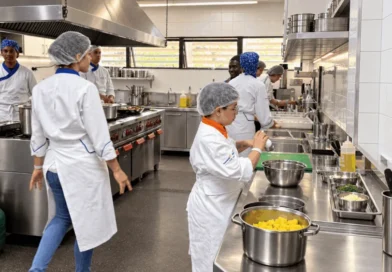 Estudantes assumem operação de restaurante-escola com menu da Rota Bioceânica
