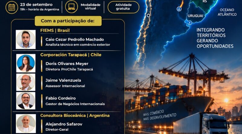 Evento internacional debate oportunidades de negócios no Corredor Bioceânico