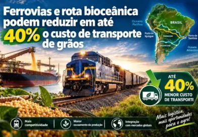 Ferrovias e rota bioceânica podem reduzir em até 40% o custo de transporte de grãos