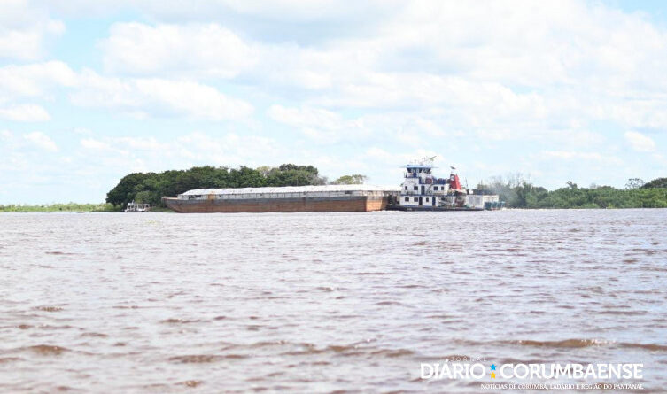 Nova portaria define calado de grandes comboios conforme nível do Rio Paraguai