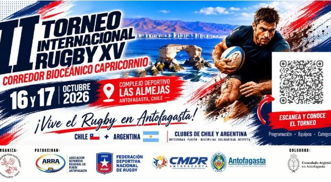 Antofagasta se prepara para o II Torneio Internacional de Rugby XV Corredor Bioceânico de Capricórnio