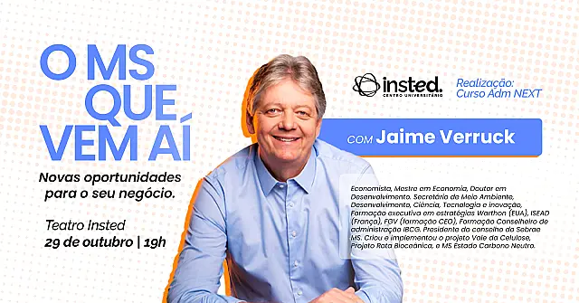 Evento no Insted debate os novos caminhos da economia sul-mato-grossense